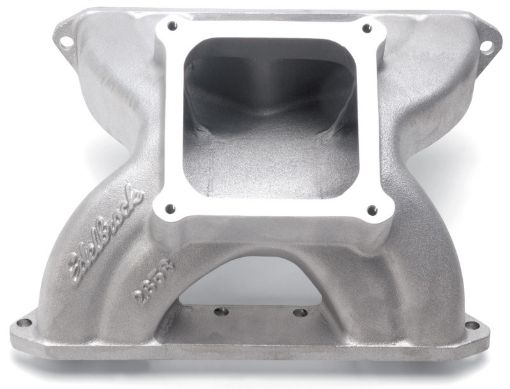 Picture of Edelbrock Manifold SBC Victor Spider Glidden 18 Deg Heads Dominator Flange