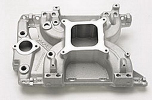 Picture of Edelbrock Intake Manifold Victor Series EFI Pontiac Polished Finish