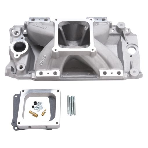 Picture of Edelbrock BBC Tall Deck Victor EFI Manifold Dominator Flange