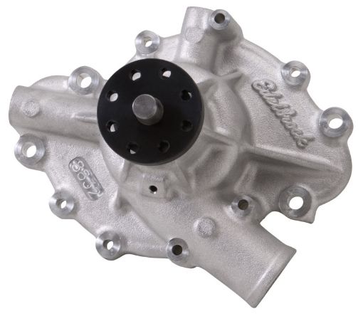 Picture of Edelbrock Water Pump High Performance AMCJeep 1973 - 91 304 360 401 CI V8 Long Style Satin Finish