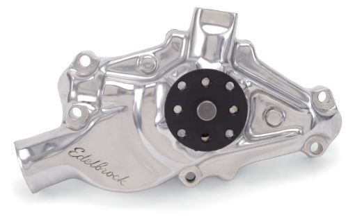 Picture of Edelbrock Water Pump High Performance Chevrolet 350 CI V8 Short Style Polished Finish