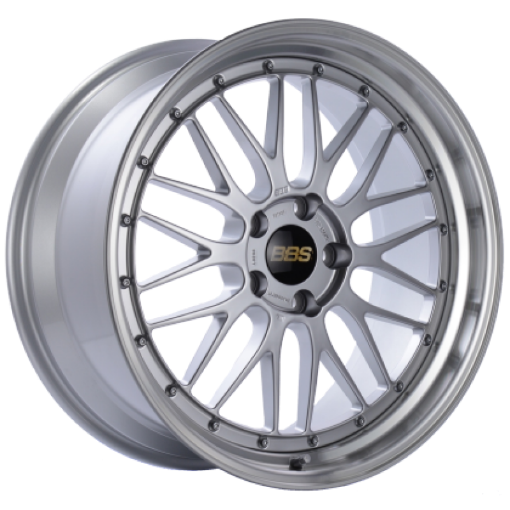 Picture of BBS LM 19x10 5x120 ET37 Diamond Silver Center Diamond Cut Lip Wheel - 82mm PFSClip Required