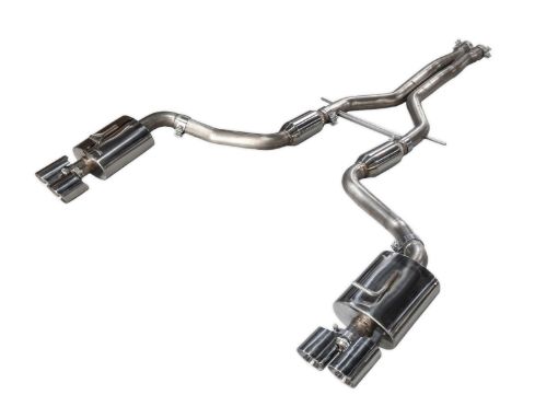 Picture of AWE Tuning Porsche Panamera S4S Touring Edition Exhaust System - Polished Silver Tips