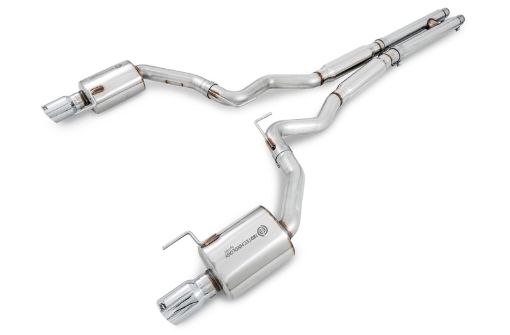 Picture of AWE Tuning S550 Mustang GT Cat - back Exhaust - Touring Edition (Chrome Silver Tips)