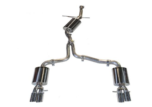 Picture of AWE Tuning Audi B8 A5 2.0T Touring Edition Exhaust - Quad Outlet Polished Silver Tips