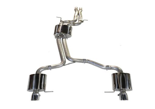 Picture of AWE Tuning Audi 8R Q5 3.0T Touring Edition Exhaust Dual Outlet Chrome Silver Tips