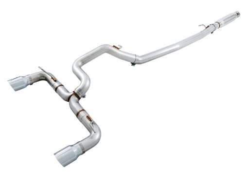 Picture of AWE Tuning Ford Focus RS Track Edition Cat - back Exhaust - Chrome Silver Tips