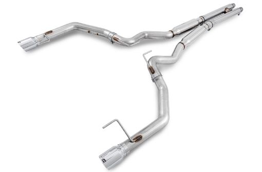 Picture of AWE Tuning S550 Mustang GT Cat - back Exhaust - Track Edition (Chrome Silver Tips)