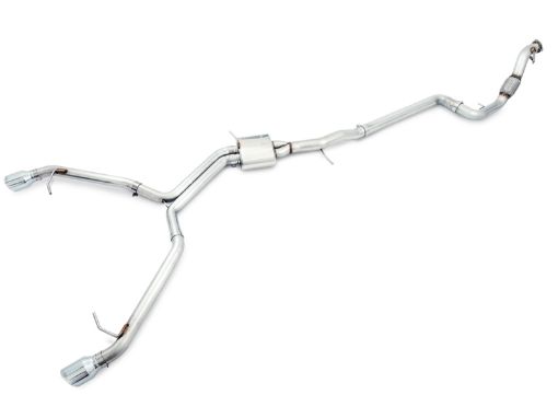 Picture of AWE Tuning Audi B9 A4 Track Edition Exhaust Dual Outlet - Chrome Silver Tips (Includes DP)