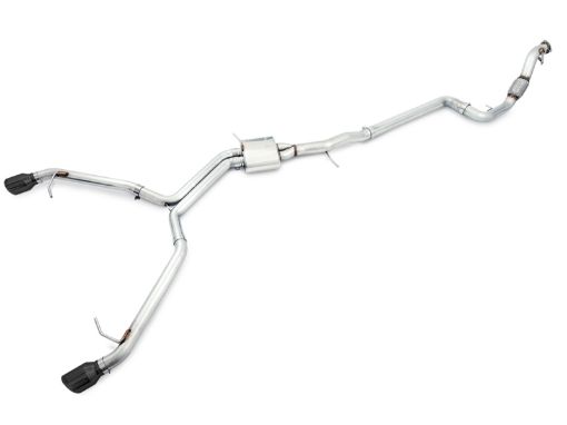 Picture of AWE Tuning Audi B9 A4 Track Edition Exhaust Dual Outlet - Diamond Black Tips (Includes DP)