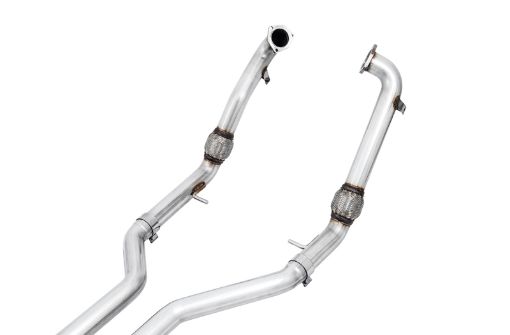 Picture of AWE Tuning Audi B9 S4 Track Edition Exhaust - Non - Resonated (Silver 102mm Tips)