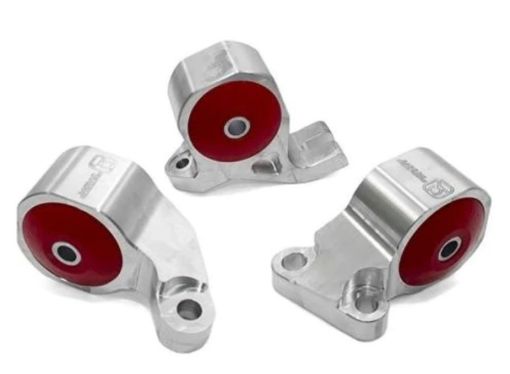 Picture of Innovative 88 - 91 Civic D - Series Black Aluminum Mounts Solid Bushings (Cable)