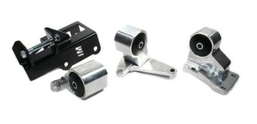 Picture of Innovative 92 - 95 Civic H - Series Black Aluminum Mounts Solid Bushings