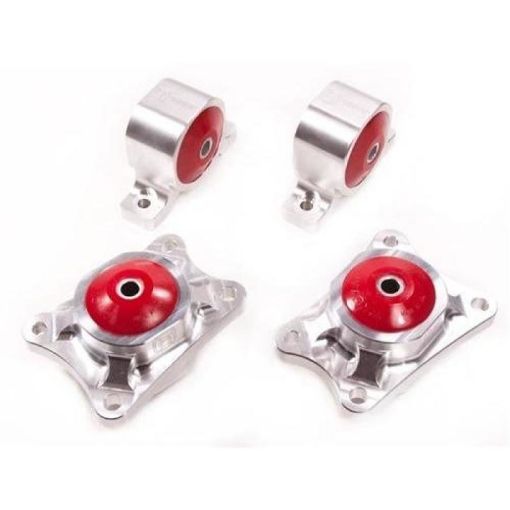 Picture of Innovative 00 - 09 Honda S2000 F - Series Silver Aluminum Mounts 75A Bushings Billet Rear Diff Mounts