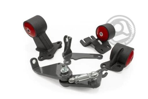 Picture of Innovative 90 - 93 Integra B - Series Black Steel Mounts 60A Bushings (Auto to Manual Hydro Actuator)