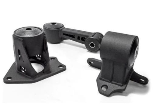 Picture of Innovative 09 - 13 Honda FITJAZZ L - Series Black Steel Mounts 75A Bushings