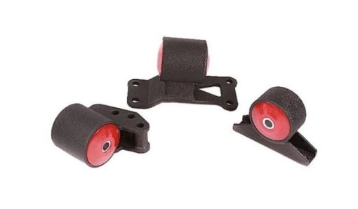 Picture of Innovative 03 - 06 Mitsubishi Evolution 4G63T Black Steel Mounts 75A Bushings