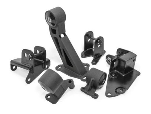 Picture of Innovative 96 - 00 Civic J - Series Black Steel Mounts 75A Bushings (EGDC Subframe)