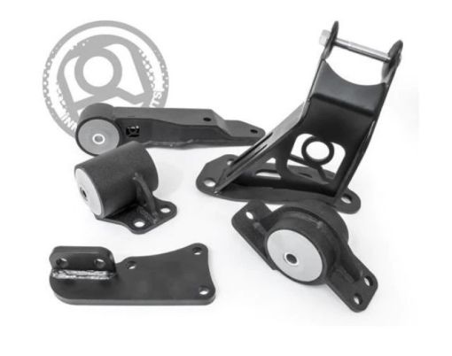 Picture of Innovative 00 - 07 Honda Insight K - Series Black Steel Mounts 75A Bushings (Auto to Manual)