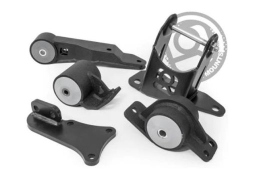 Picture of Innovative 00 - 07 Honda Insight K - Series Black Steel Mounts 75A Bushings (K24 Engine and K20 Trans)