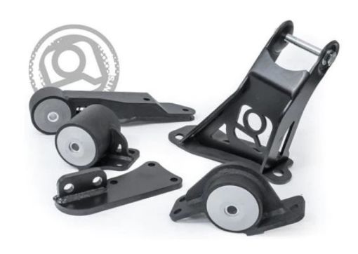 Picture of Innovative 00 - 07 Honda Insight K - Series Black Steel Mounts 75A Bushings (Auto to Manual)