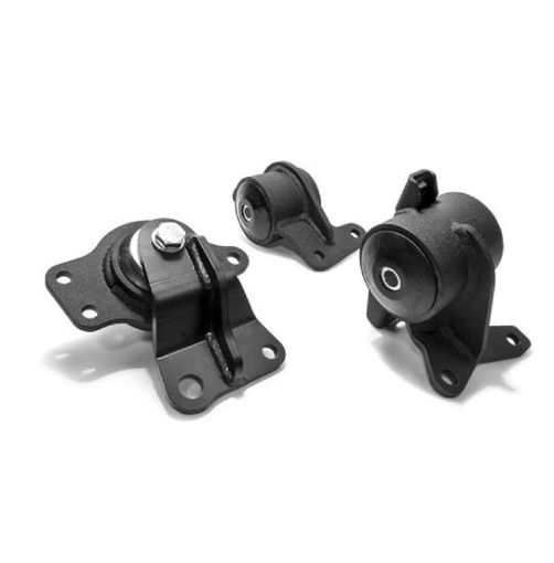 Picture of Innovative 05 - 08 Honda FITJAZZ L - Series Black Steel Mounts 85A Bushings (Manual Trans)