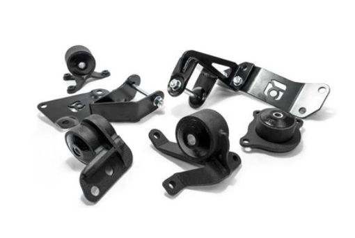 Picture of Innovative 01 - 05 Civic K - Series Black Steel Mounts 85A Bushings (Not K24 Trans)