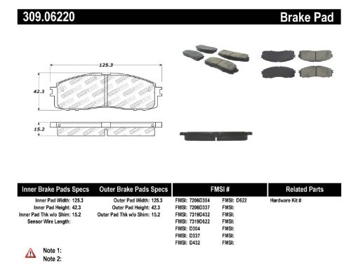 Picture of StopTech Performance 87 - 92 MK3 Supra Rear Brake Pads