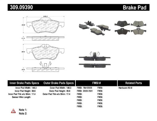 Picture of StopTech Performance 02 - 06 Mini Front Brake Pads