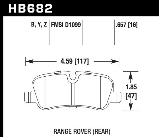 Picture of Hawk 2007 Land Rover Range Rover Sport HPS 5.0 Rear Brake Pads