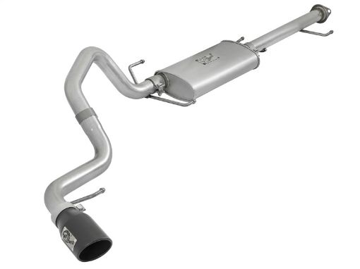 Picture of aFe Scorpion 2 - 12in Aluminized Steel Cat - Back Exhaust w Black Tips 07 - 17 Toyota FJ Cruiser V6 4.0L