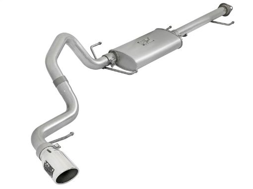 Picture of aFe Scorpion 2 - 12in Alum Steel Cat - Back Exhaust w Polished Tips 07 - 17 Toyota FJ Cruiser V6 4.0L