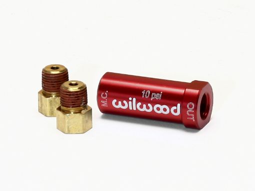 Picture of Wilwood Residual Pressure Valve - New Style w Fittings - 10 Red