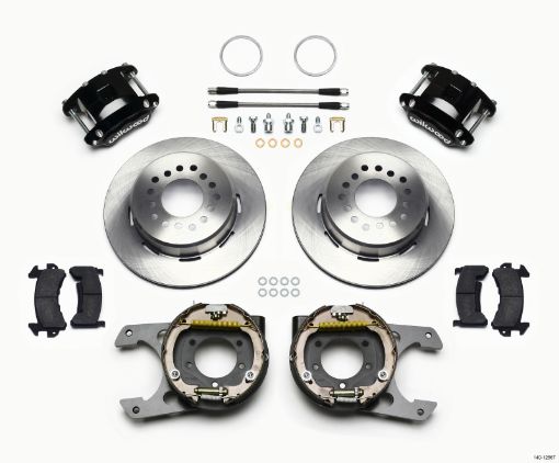 Picture of Wilwood D154 PS Park Brake Kit Jeep Dana 35 2.56 Off 5 - lug w lines