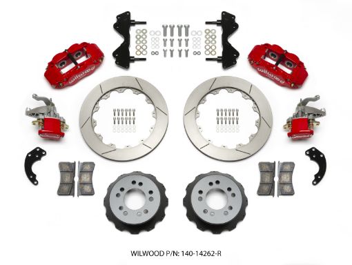 Picture of Wilwood Narrow Superlite 4R MC4 Rear Kit 12.88 Red Currie Pro - Tour Unit Bearing Floater