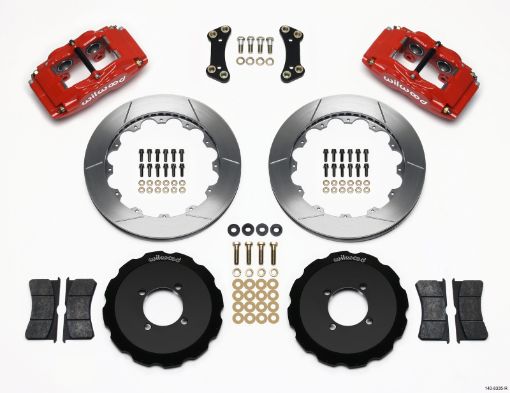 Picture of Wilwood FSLI4 Front Hat Kit 13.00in Red 2003 - 05 Scion xA xB