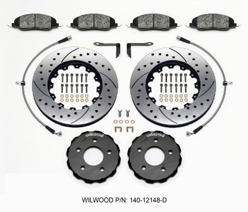 Picture of Wilwood Pro - Matrix Front Kit Drilled 05 - 12 Mustang GT (2pc HatRtr)