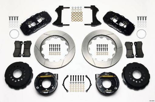 Picture of Wilwood AERO4 Rear P - Brake Kit 14.00in 2005 - 2014 Mustang