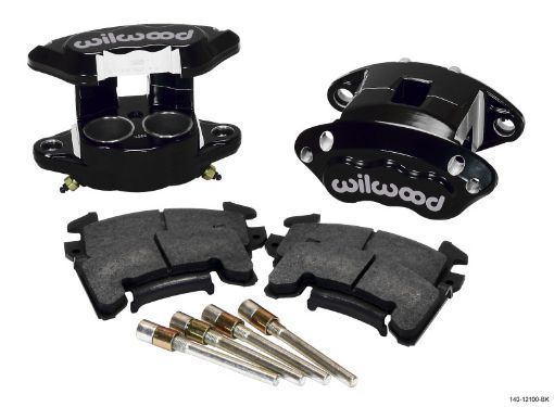 Picture of Wilwood D154 Front Caliper Kit - Black 1.62 1.62in Piston 0.81in Rotor