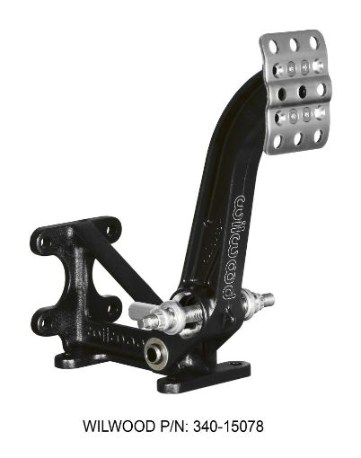 Picture of Wilwood Adjustable - Trubar Brake Pedal - Dual MC - Floor Mount - 61