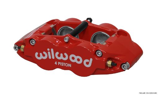 Picture of Wilwood Caliper - Narrow Superlite 4R - Red 1.751.75in Pistons 1.25in Disc