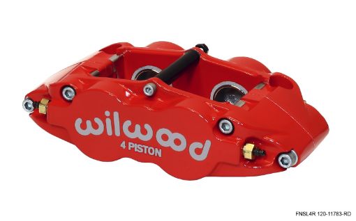 Picture of Wilwood Caliper - Narrow Superlite 4R - Red 1.251.25in Pistons 1.10in Disc