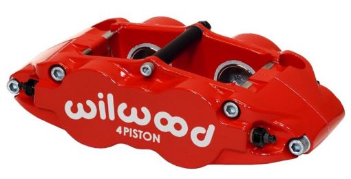 Picture of Wilwood Caliper - Narrow Superlite 4R - Red 1.121.12in Pistons 1.10in Disc