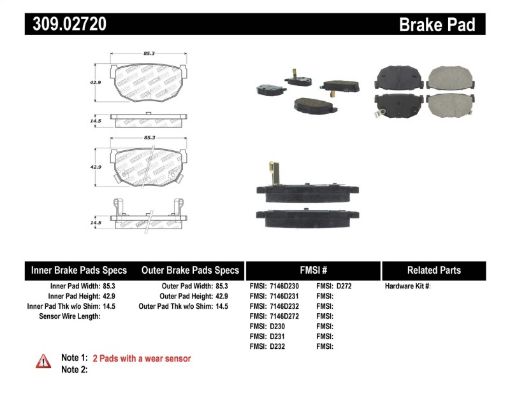 Picture of StopTech Performance 89 - 98 240SX Rear Brake Pads