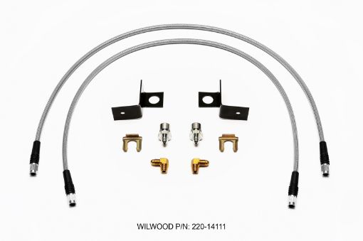 Picture of Wilwood Flexline Kit 30 inch - 3 38 - 24 IF 18 NPT 90 Degree