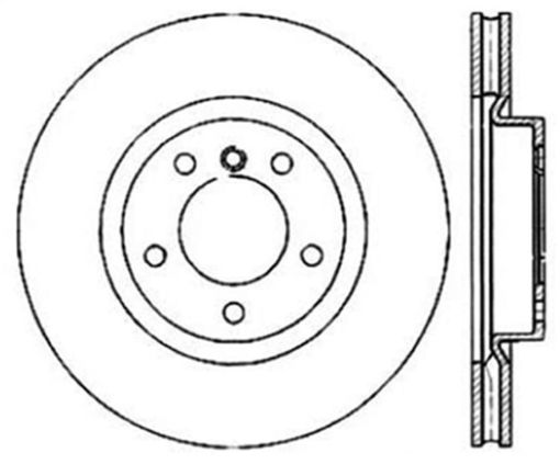 Picture of StopTech 95 - 99 BMW M3 E36 98 - 02 Z3 M Series Front Left Cryo Sport Slotted Rotor