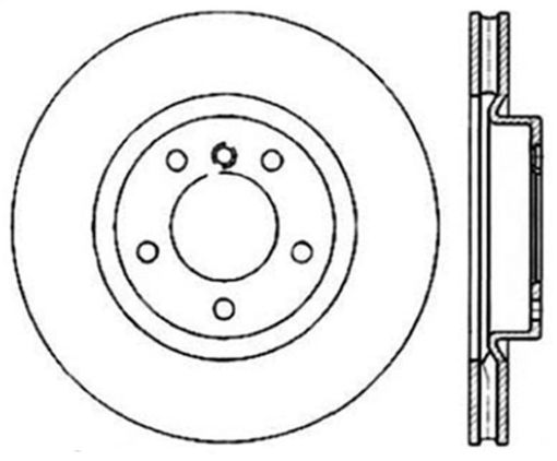 Picture of StopTech 95 - 99 BMW M3 E36 98 - 02 Z3 M Series Front Right Cryo Sport Slotted Rotor