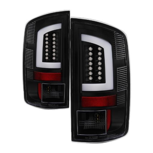 Picture of Spyder 07 - 09 Dodge Ram 25003500 V3 Light Bar LED Tail Lights - Black (ALT - YD - DRAM06V3 - LBLED - BK)