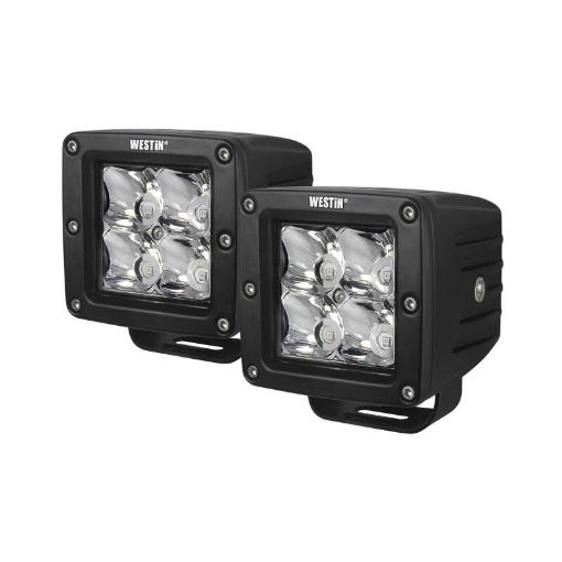 Picture of Westin Compact LED - 4 5W Cree 3 inch x 3 inch (Set of 2) - Black