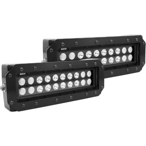 Picture of Westin HDX Flush Mount B - FORCE LED Light Kit (Set of 2) wwiring harness - Black